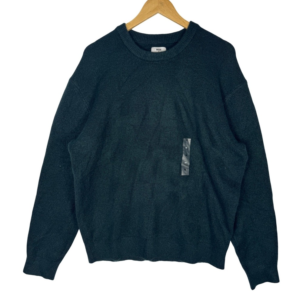 Mode of One Mens Relaxed-Fit Cozy All Seasons Sweater Deep Malachite Green M NEW
